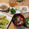 鯛茶漬けとセロリの葉の天ぷら