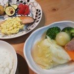 ポトフと鮭のムニエル～タルタルソース