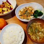 豆腐とひき肉のうま煮