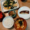 根菜の煮物、鰆の西京焼き