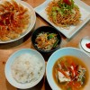 餃子と大豆麺