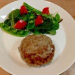 ハンバーグ＆ほうれん草パスタ