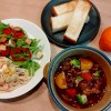 薄切り肉のビーフシチュー
