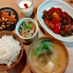 ピーマンと鶏肉の甘酢炒め