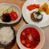 ミネストローネとハンバーグ