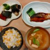 ぶりの照り焼き＆とうもろこしごはん
