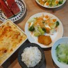 チキンとカボチャのグラタン