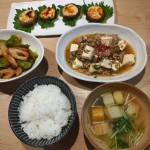 豆腐とひき肉のうま煮