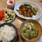 豚肉とさつまいもの甘辛焼き