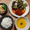 トマトソースハンバーグ