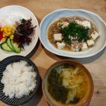 豆腐とひき肉のうま煮