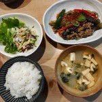 茄子のひき肉炒め