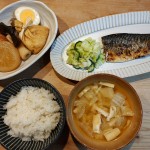 サバの塩焼き＆おでん